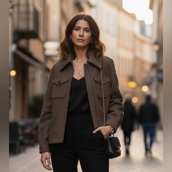 Anthropology Avec Les Filles Zip Up Jacket. NWT. Small. - Picture 1 of 12